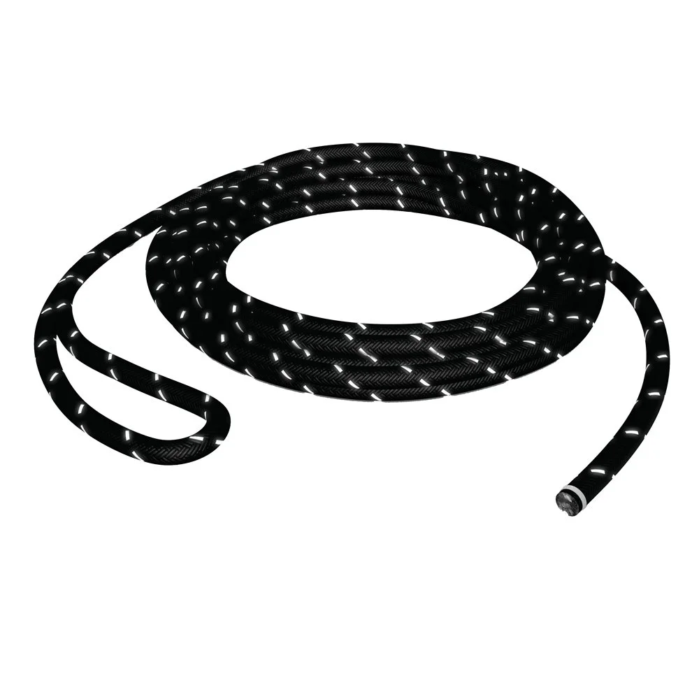 Taco Black V11-3447BWK50-2 Flex Vinyl Rub Rail Kit W/White Insert Marine RV Boating Accessories