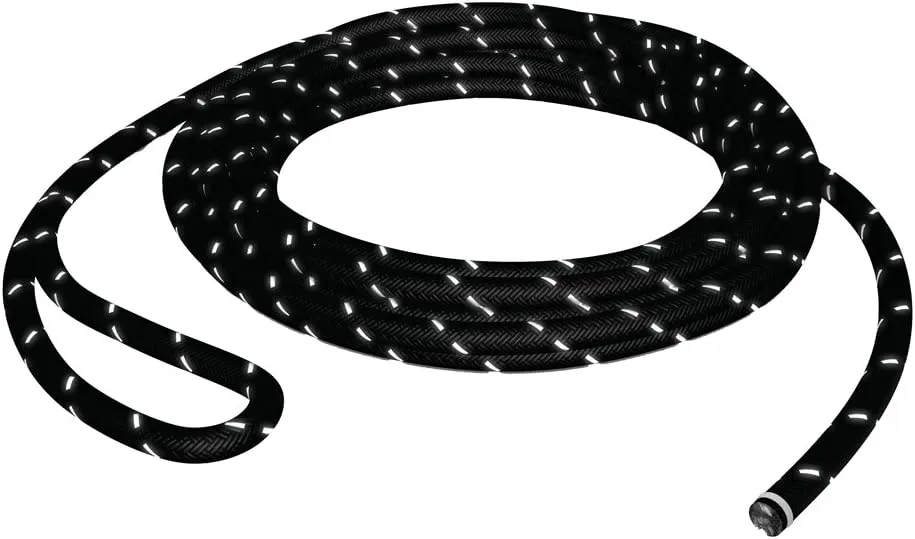 Taco Black V11-3447BWK50-2 Flex Vinyl Rub Rail Kit W/White Insert Marine RV Boating Accessories