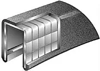 TACO Flexible Vinyl Trim - 1/2" Opening x 5/8"W x 25'L - White