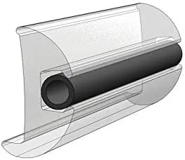 TACO 1/2" Tube Style Flexible Vinyl Insert - 50' - Black