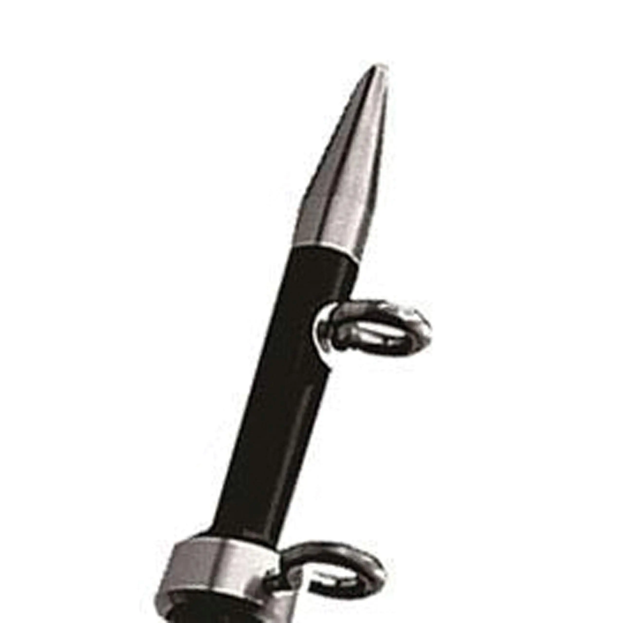 TACO Marine OT-0442BKA15 Aluminum Tele-Outrigger Pole - 1-1/8" x 15', Black/Silver