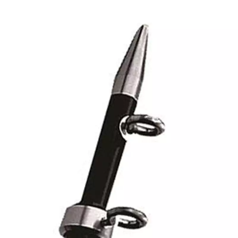 TACO Marine OT-0442BKA15 Aluminum Tele-Outrigger Pole - 1-1/8" x 15', Black/Silver