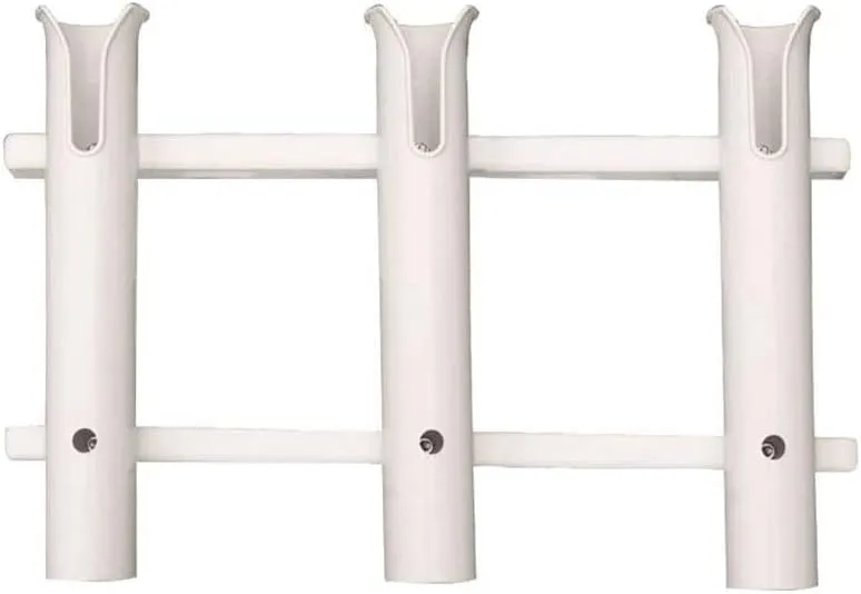 TACO Metals 3-Rod Deluxe Rod Rack,White