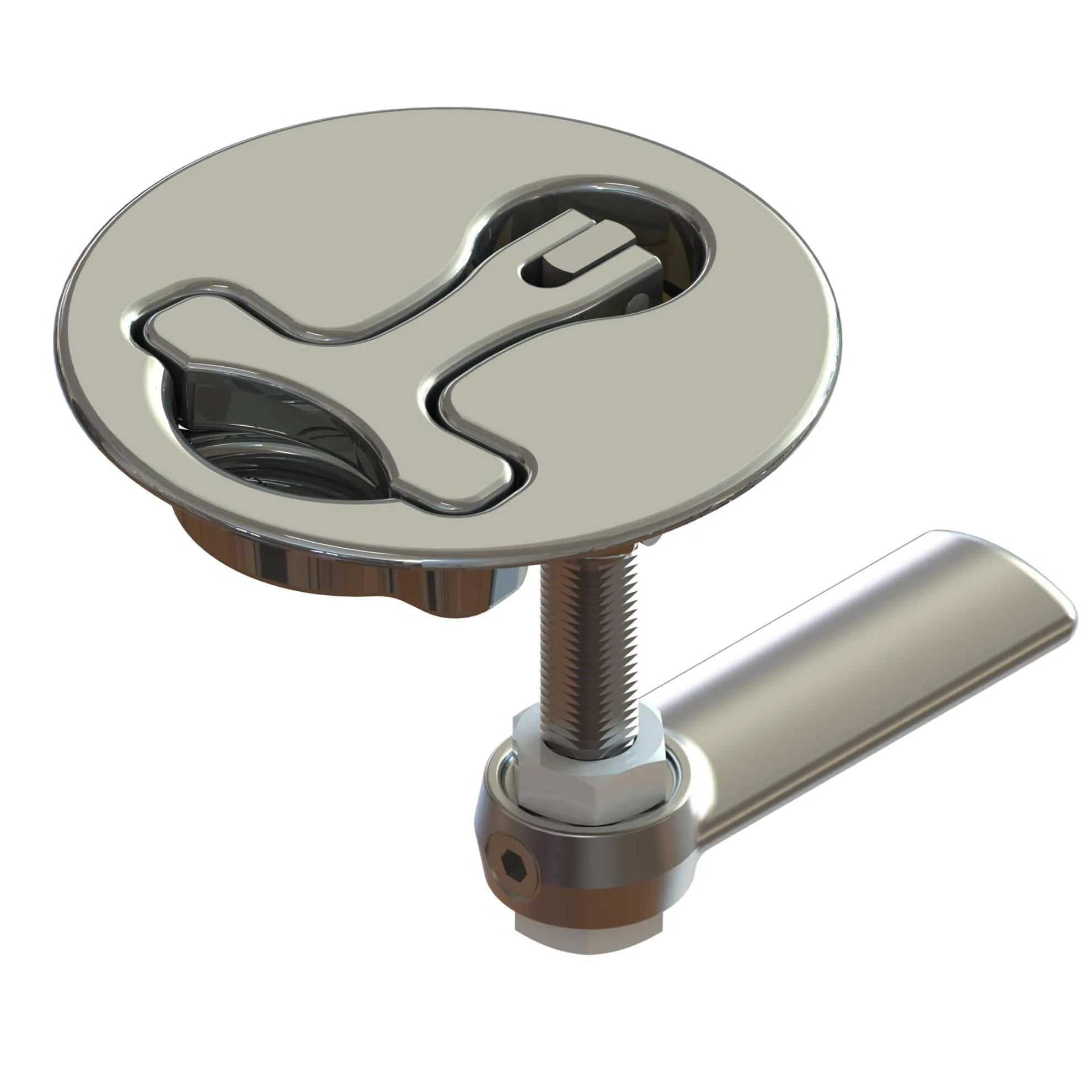 TACO Latch-tite Lifting Handle - 3" Round - Stainless Steel