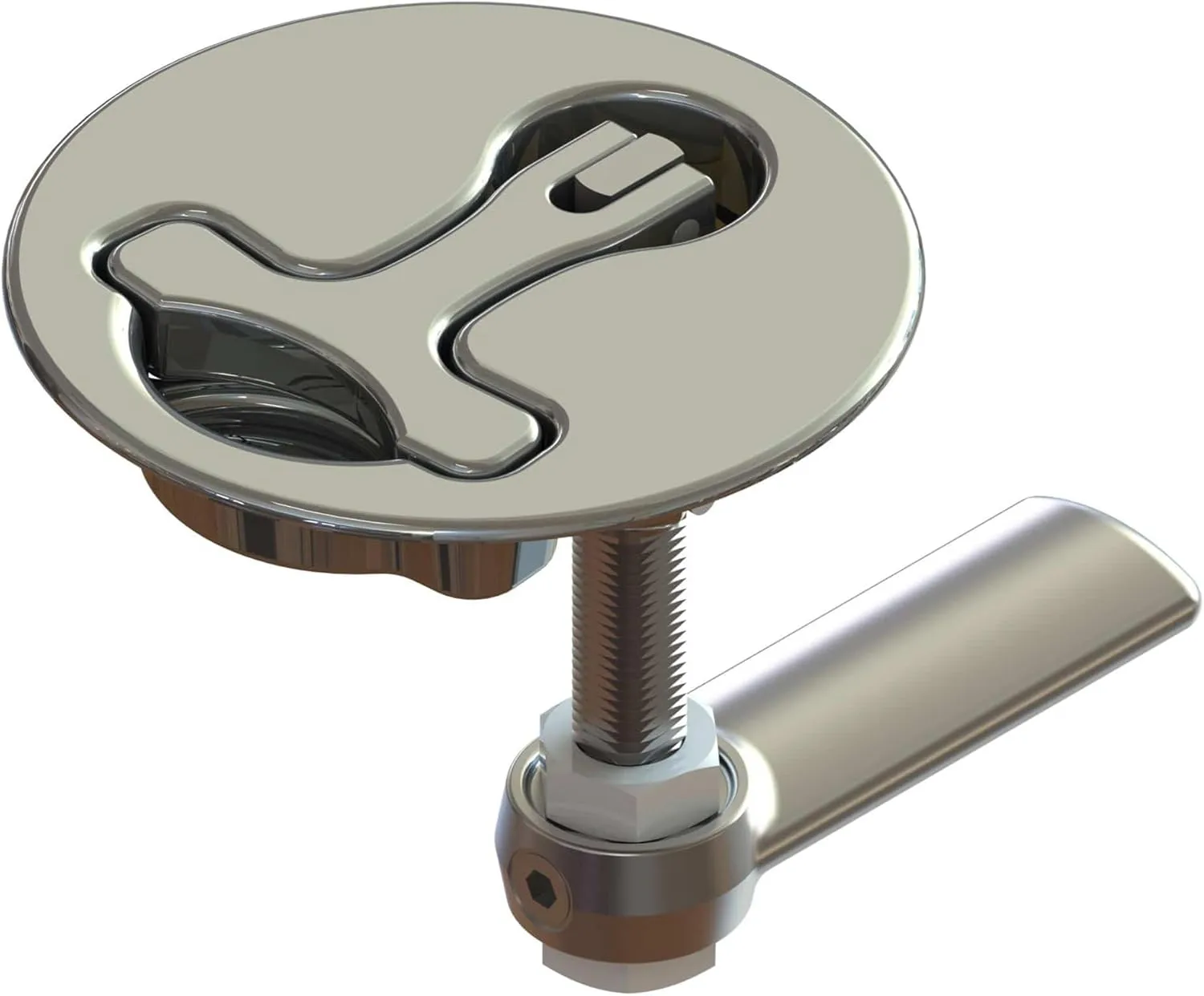 TACO Latch-tite Lifting Handle - 3" Round - Stainless Steel