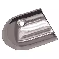 TACO Polished Stainless Steel 2-19/64'' Rub Rail End Cap
