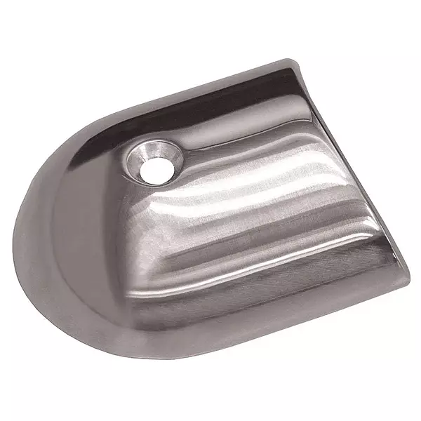 TACO Polished Stainless Steel 2-19/64'' Rub Rail End Cap