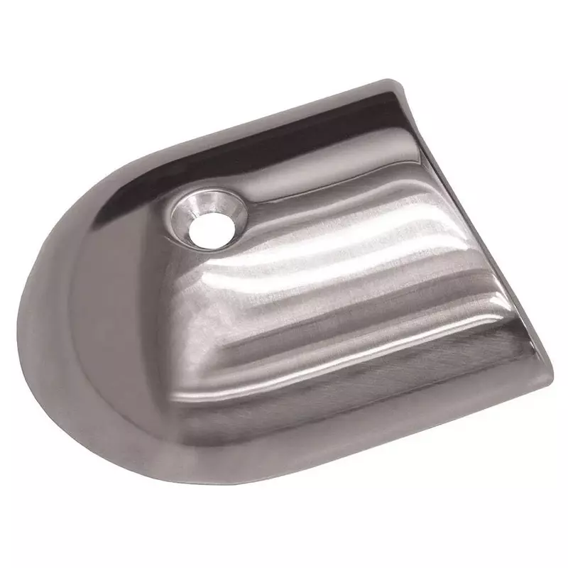 TACO Polished Stainless Steel 2-19/64'' Rub Rail End Cap