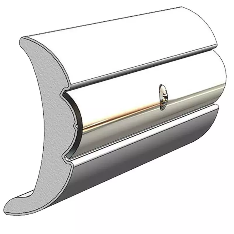 TACO Marine V21-9906WHC60D-1 Rigid Flex Core Rub Rail - 60' 2" x 7/8", Frosty White