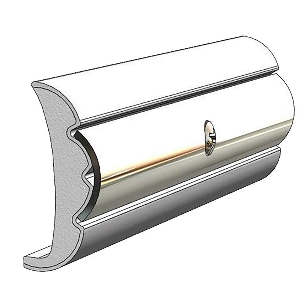 TACO Marine V21-9959WHC60D-1 Rigid Flex Core Rub Rail - 60' x 1.58" x 0.634", Frosty White