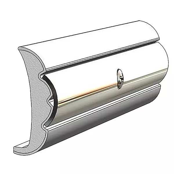 TACO Marine V21-9959WHC60D-1 Rigid Flex Core Rub Rail - 60' x 1.58" x 0.634", Frosty White