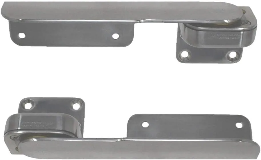 TACO Command Ratchet Hinges - 9-3/8" - Polished 316 Stainless Steel - Pair