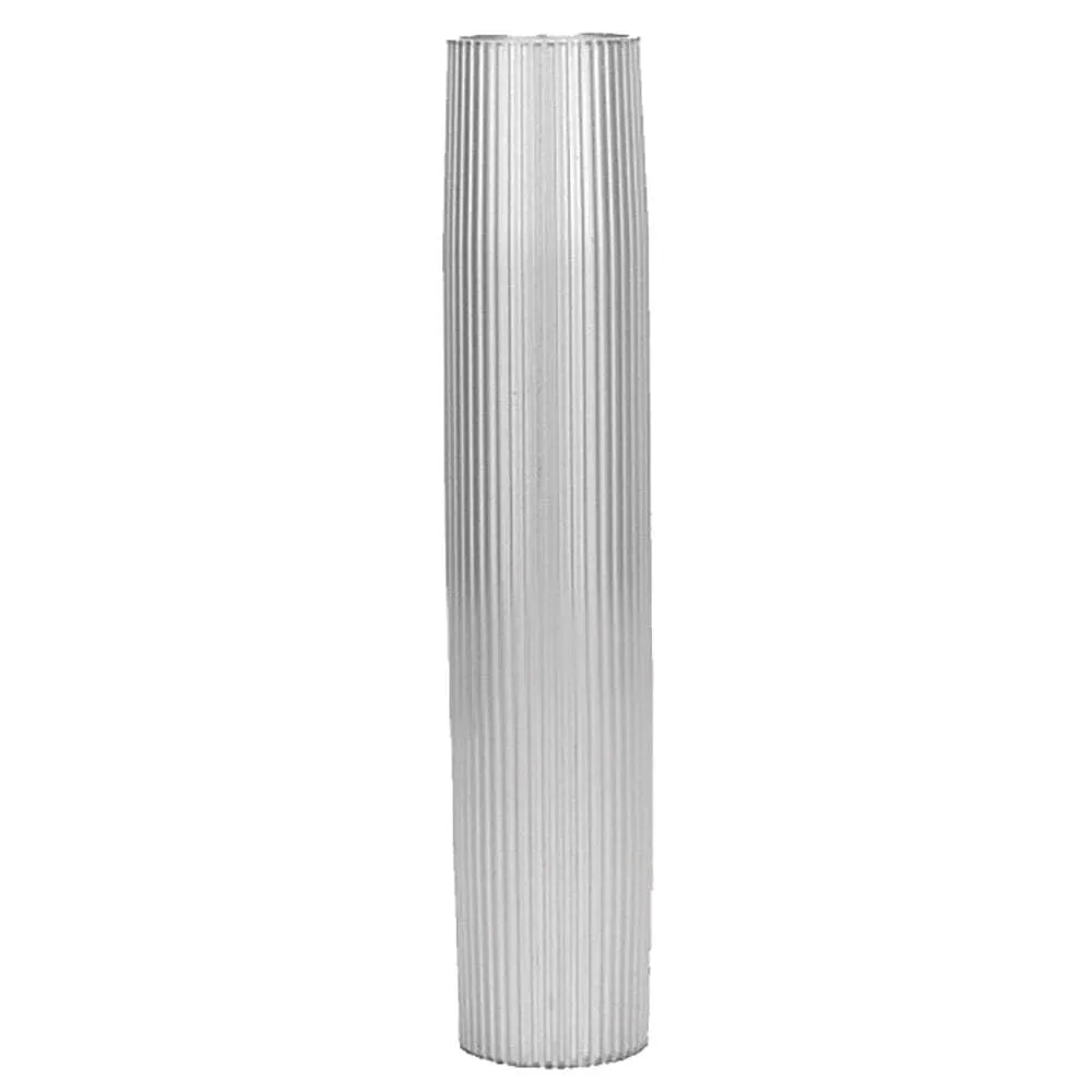 Taco Aluminum Ribbed Table Pedestal - 2-3/8" O.D. - 30-3/4" Length