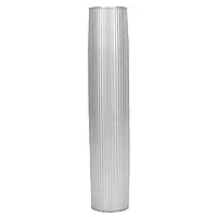Taco Aluminum Ribbed Table Pedestal - 2-3/8" O.D. - 30-3/4" Length