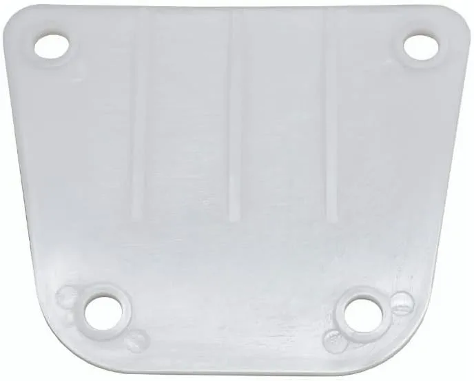 TACO Marine F40-0018WHC-A Side Mount Table Pedestal Receptor Backing Plate - White, Delrin