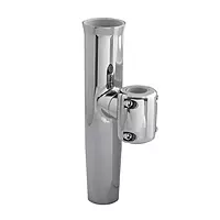 TACO Stainless Steel Clamp-On Adjustable Rod Holder - Fits 7/8" & 1" O.D. Tubing