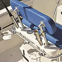 TACO Stainless Steel Clamp-On Adjustable Rod Holder - Fits 7/8" & 1" O.D. Tubing