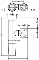 TACO Stainless Steel Clamp-On Adjustable Rod Holder - Fits 7/8" & 1" O.D. Tubing