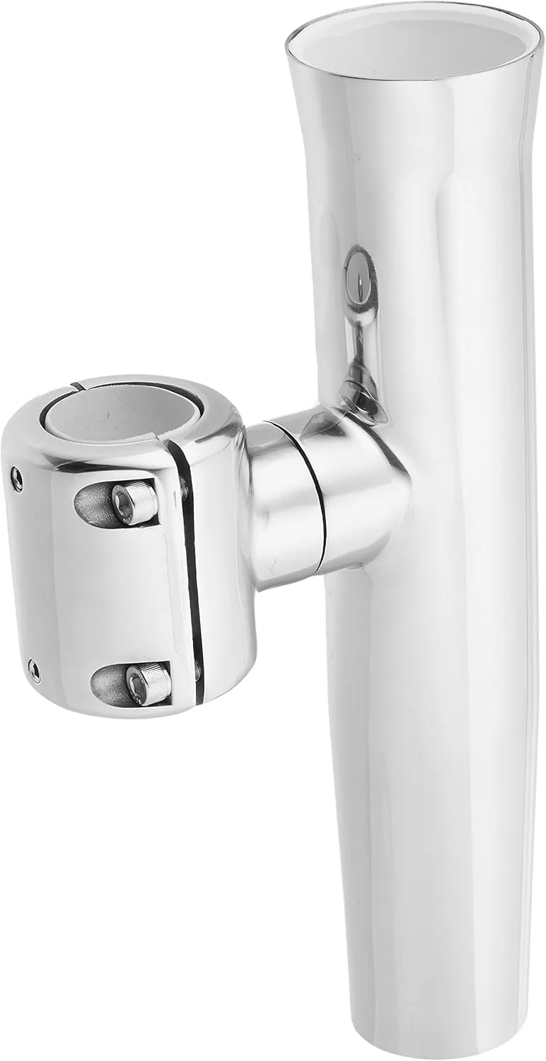 TACO Stainless Steel Clamp-On Adjustable Rod Holder - 1-1/16" & 1-5/16" O.D. (Pipe), 1-1/4" O.D. (Tube)