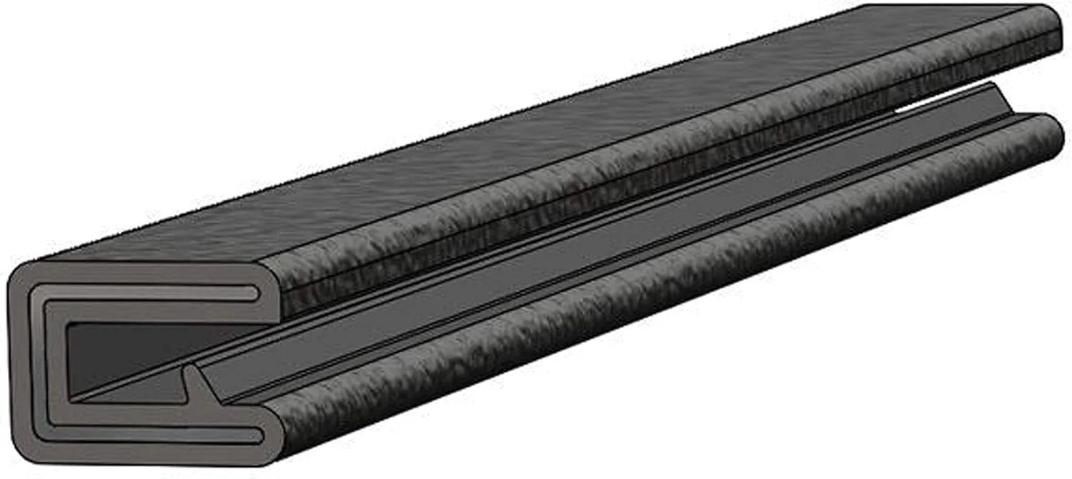 TACO Metals Taco Marine V30-1005B25-1 Flex Trim - 9/16" x 25' with 5/32" Opening, Black, Standard