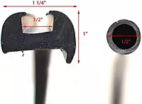 TACO METALS V11-3447BBK50-2 / Taco Flex Vinyl Rub Rail Kit - Black w/Black Insert - 50039;