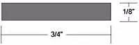 TACO Marine V30-0748B8-2 Hatch Tape - 1/4" x 3/4" x 8', Black