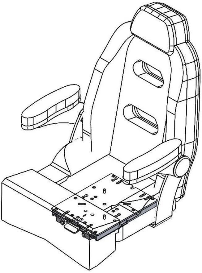 Taco Marine M20-1013A Taco Low Profile Adjustable Seat Slide