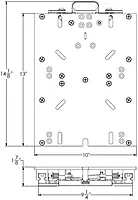 Taco Marine M20-1013A Taco Low Profile Adjustable Seat Slide
