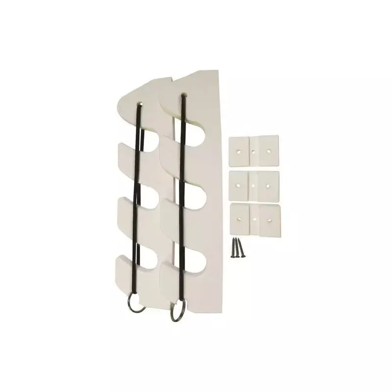 TACO Metals Taco Marine P03-133W 3-Rod Bungee Rod Holder - Pair, White