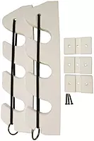 TACO Metals Taco Marine P03-133W 3-Rod Bungee Rod Holder - Pair, White