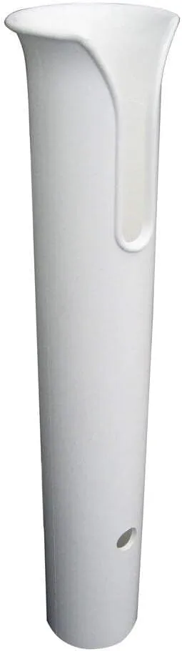 TACO Poly Thru-Bolt Rod Holder w/Mounting Holes - No Hardware - White