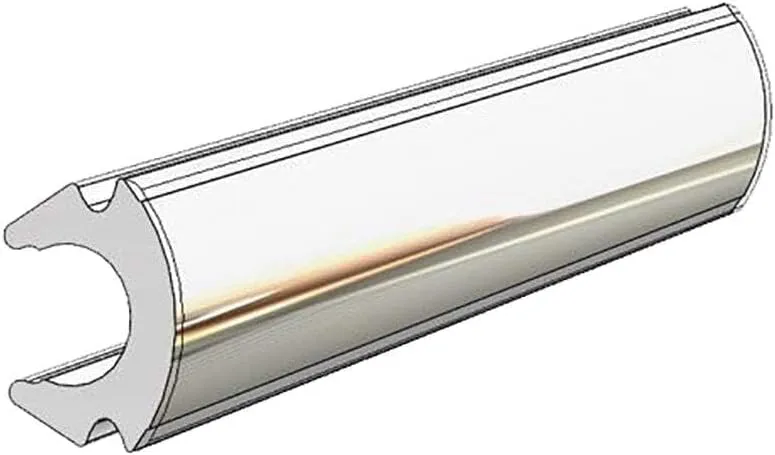TACO Marine V12-0307CP80 Taco Rub Rail Insert - Flexible Chrome - 80&39;