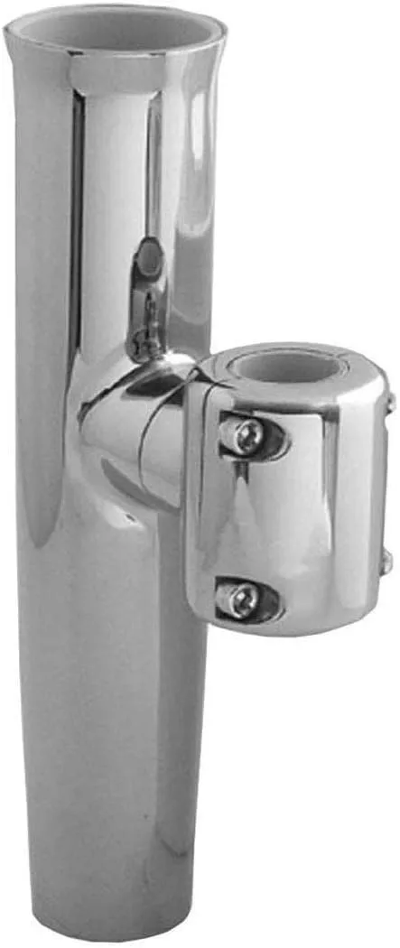 TACO Stainless Steel Clamp-On Adjustable Rod Holder - Fits 1-11/16" & 1-15/16" O.D. Pipe