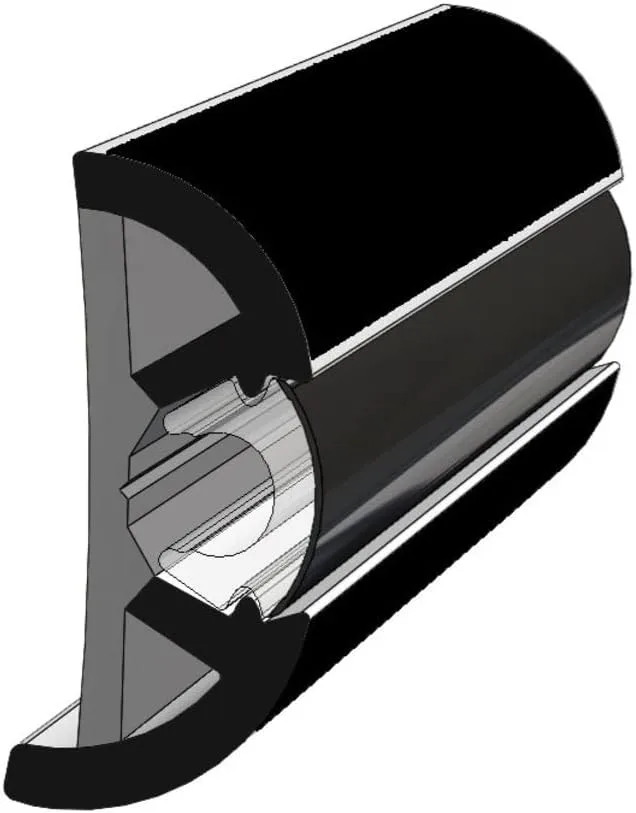 TACO Marine V11-9990BBK60-2 SuproFlex Rub Rail Kit - 60' x 2" x 29/32", Black