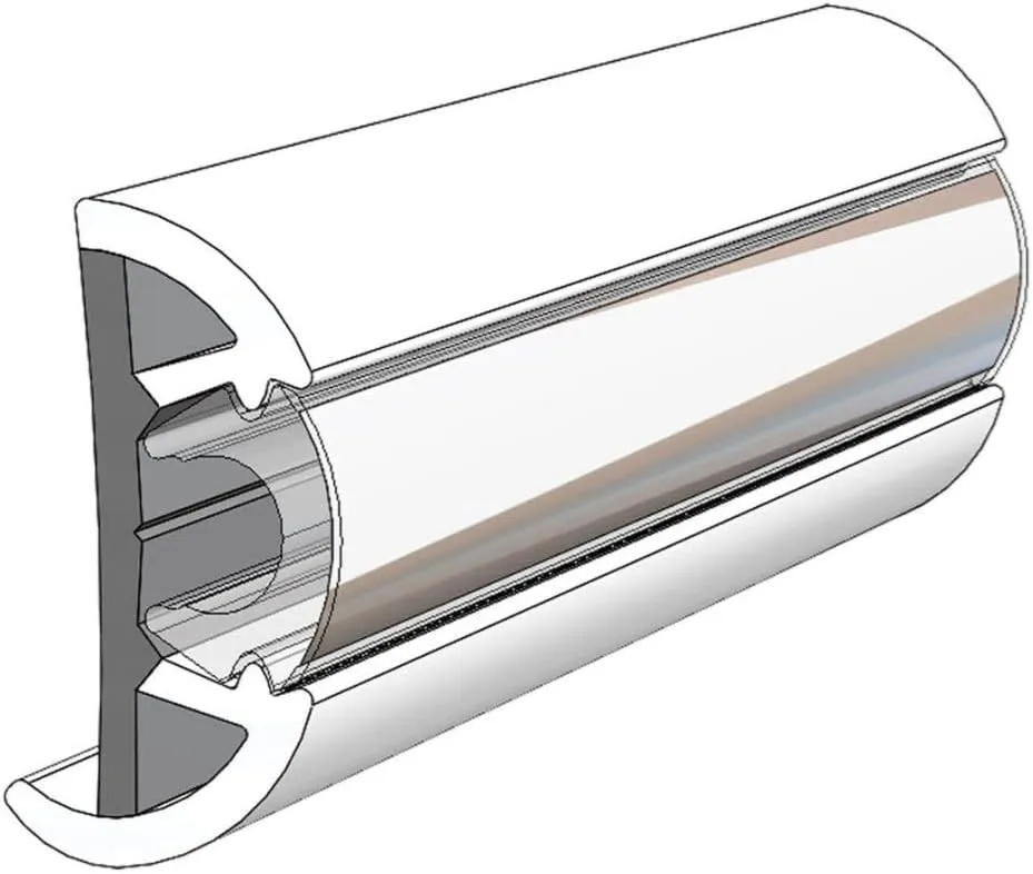 TACO Marine V11-9990WCM60-2 SuproFlex Rub Rail Kit - 60' x 2" x 29/32", Frosty White
