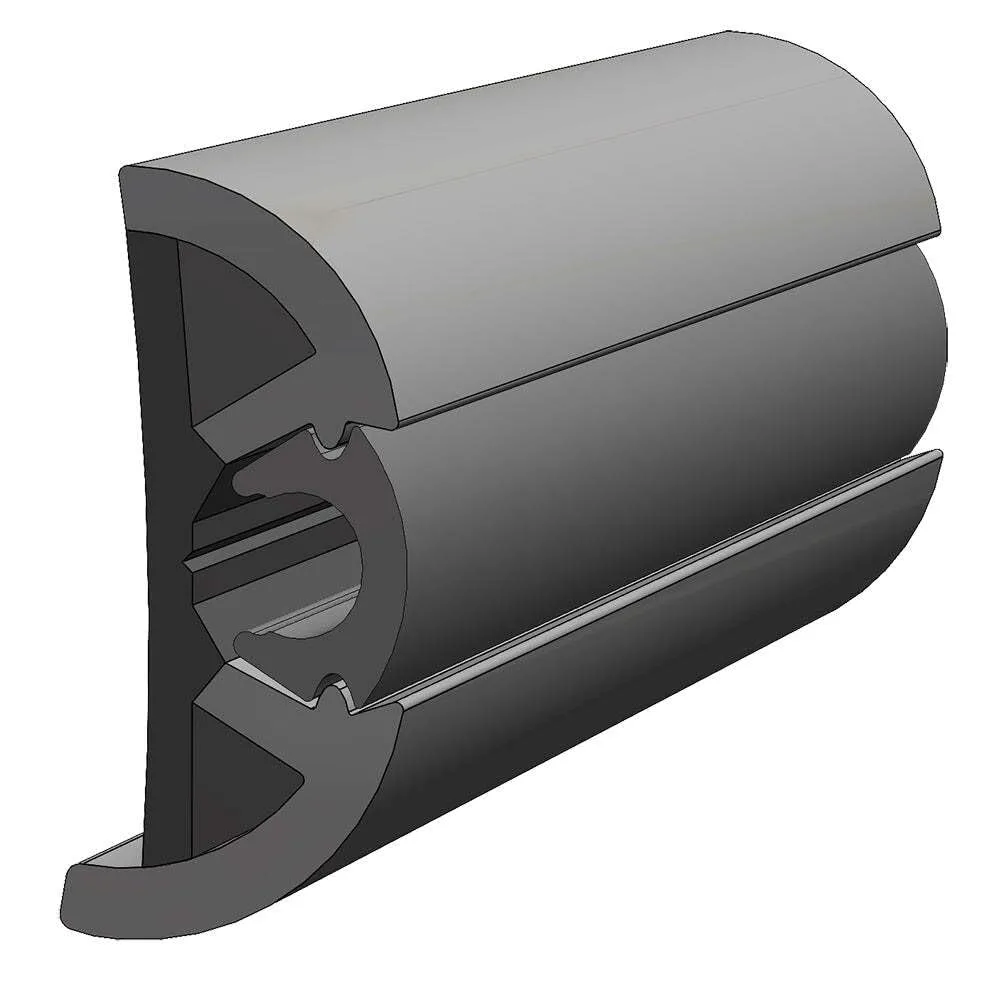 TACO Marine V11-9990GRD80-2 SuproFlex Rub Rail Kit - 80' x 2" x 29/32", Gray