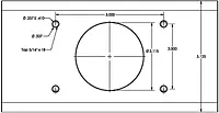 Taco Metals Taco T-Top Extrusion Plate Pre-Drilled for Grand Slams - 20" - Pair