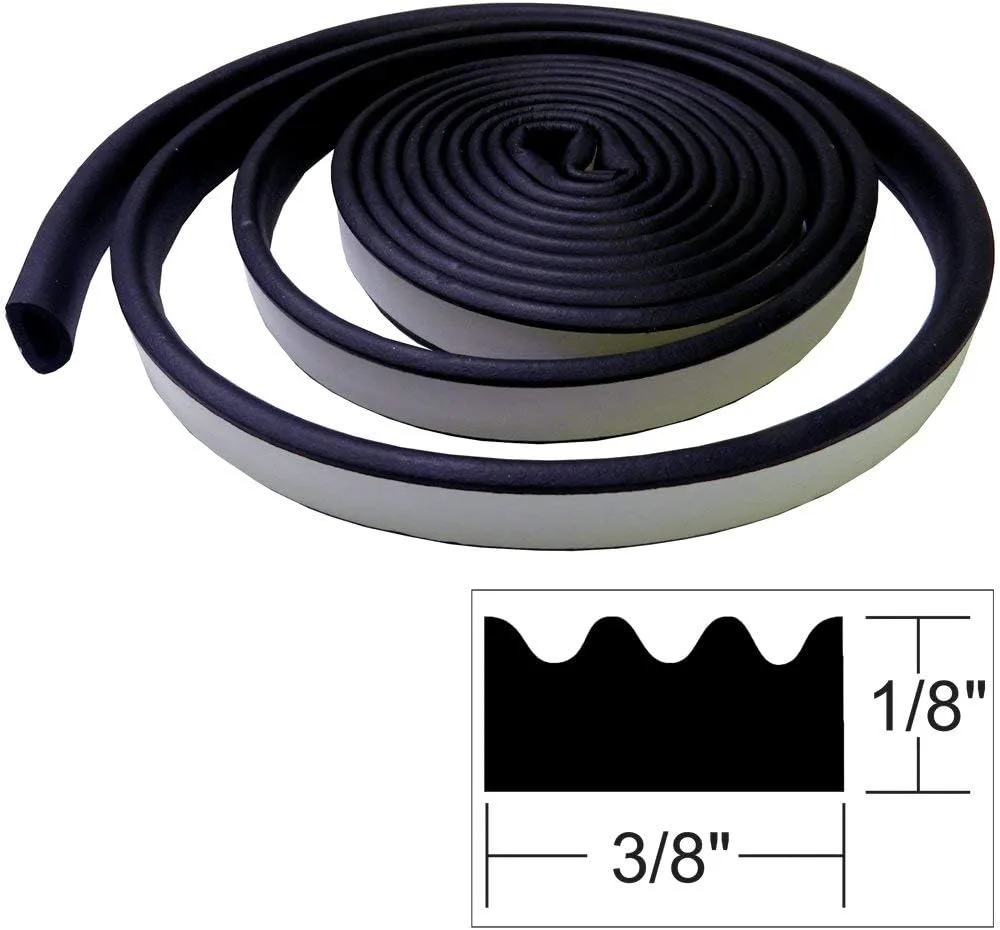 TACO Marine V30-0113B10-1 Weather Seal Tape - 3/16" x 3/8" x 10', Black