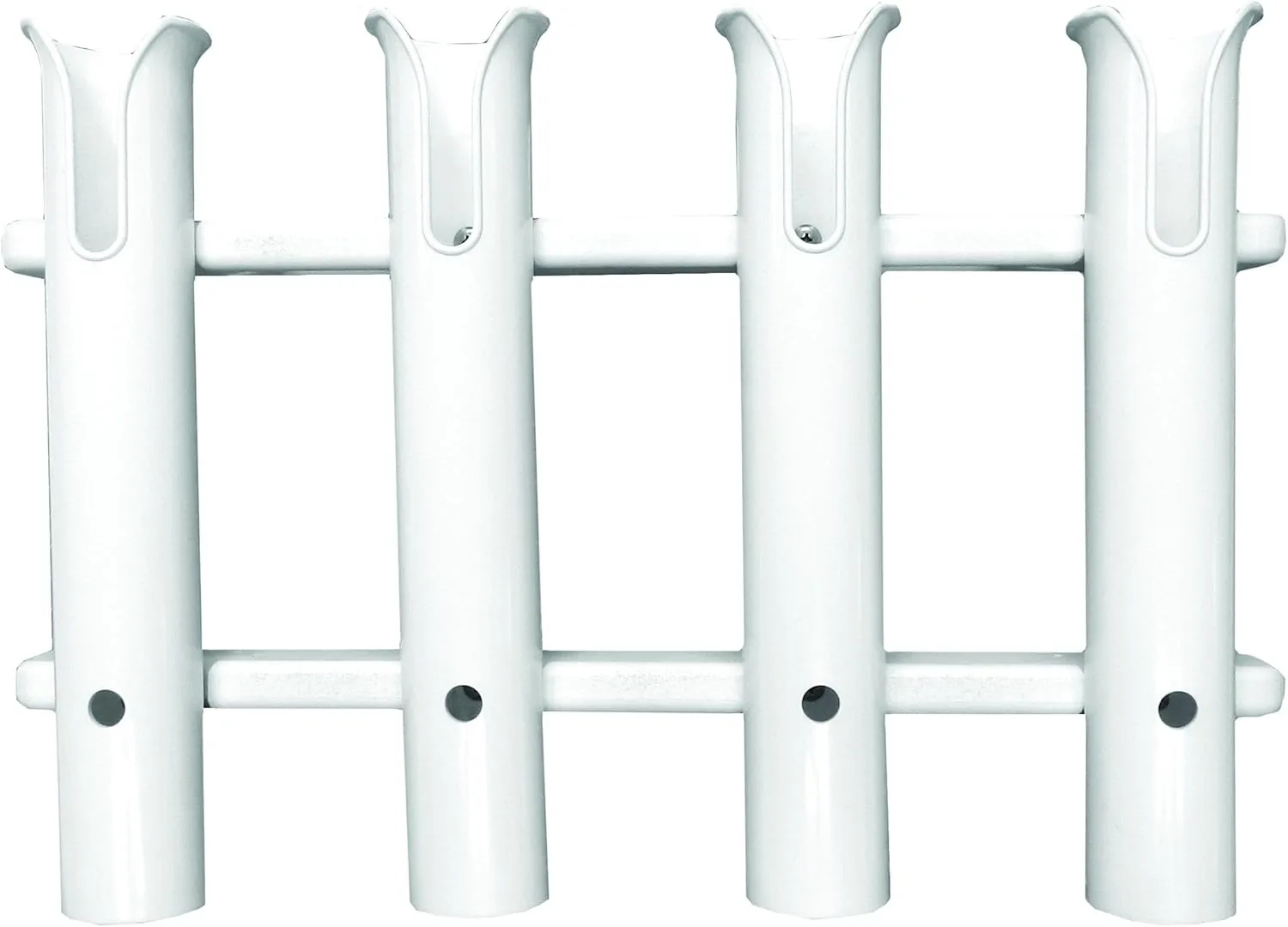 TACO Metals P03-064W Delux Rod Holder/Tackle Rack, 4-Rod, Polyethylene, White