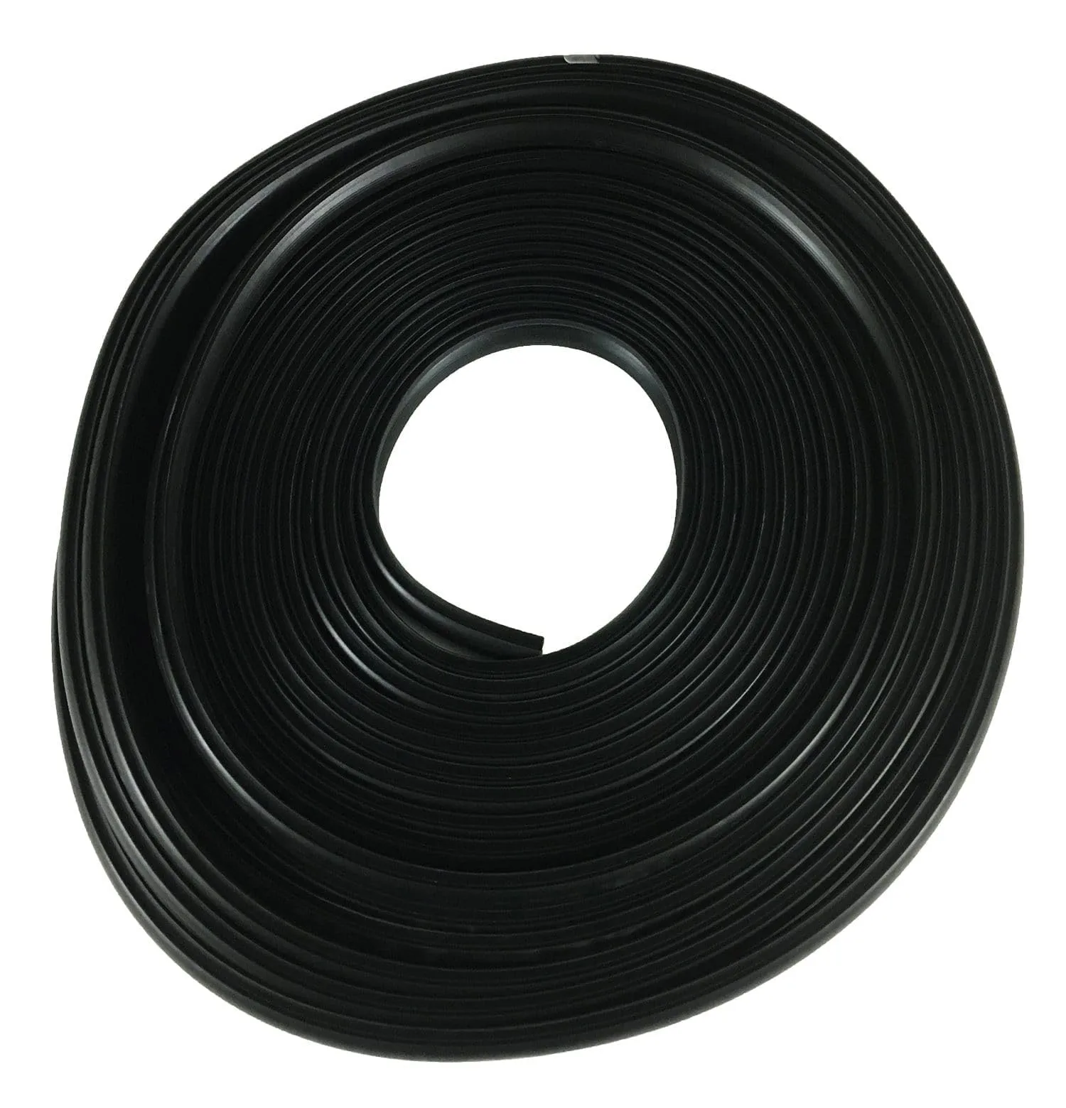 TACO METALS Vinyl Rub Rail Insert, 1/2 x 1, 50 ft, Black