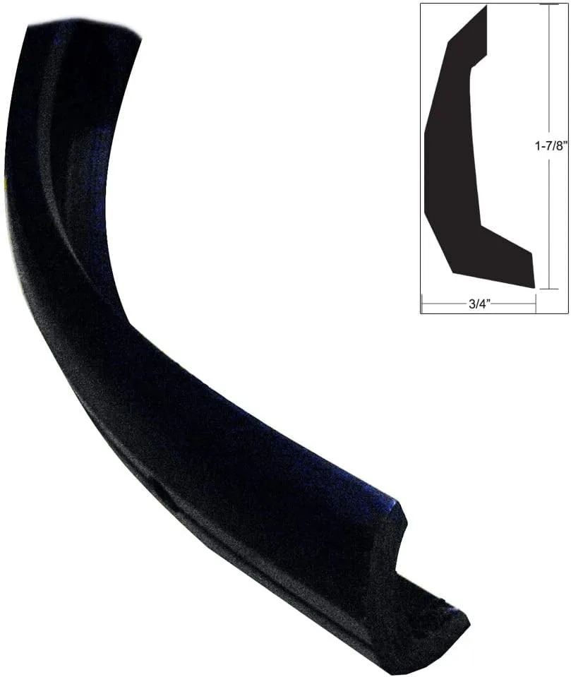 TACO Semi-Rigid Rub Rail Kit - Black w/No Insert - 30'