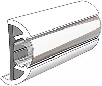 TACO Marine V11-9990WCM80-2 SuproFlex Rub Rail Kit - 80' x 2" x 29/32", Frosty White