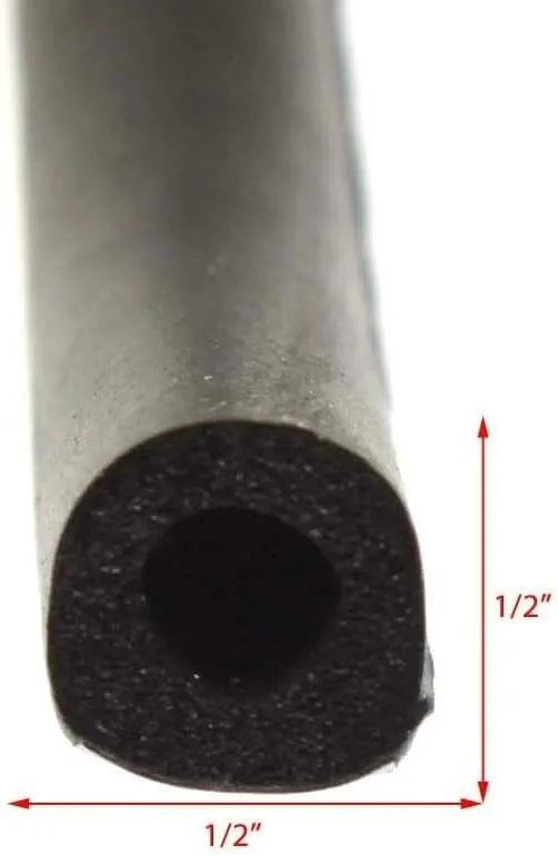 TACO Weather Seal - 10'L x 1/2"W x 1/2"H - Black