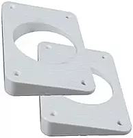 Taco Wedge Plates f/Grand Slam Outriggers - White