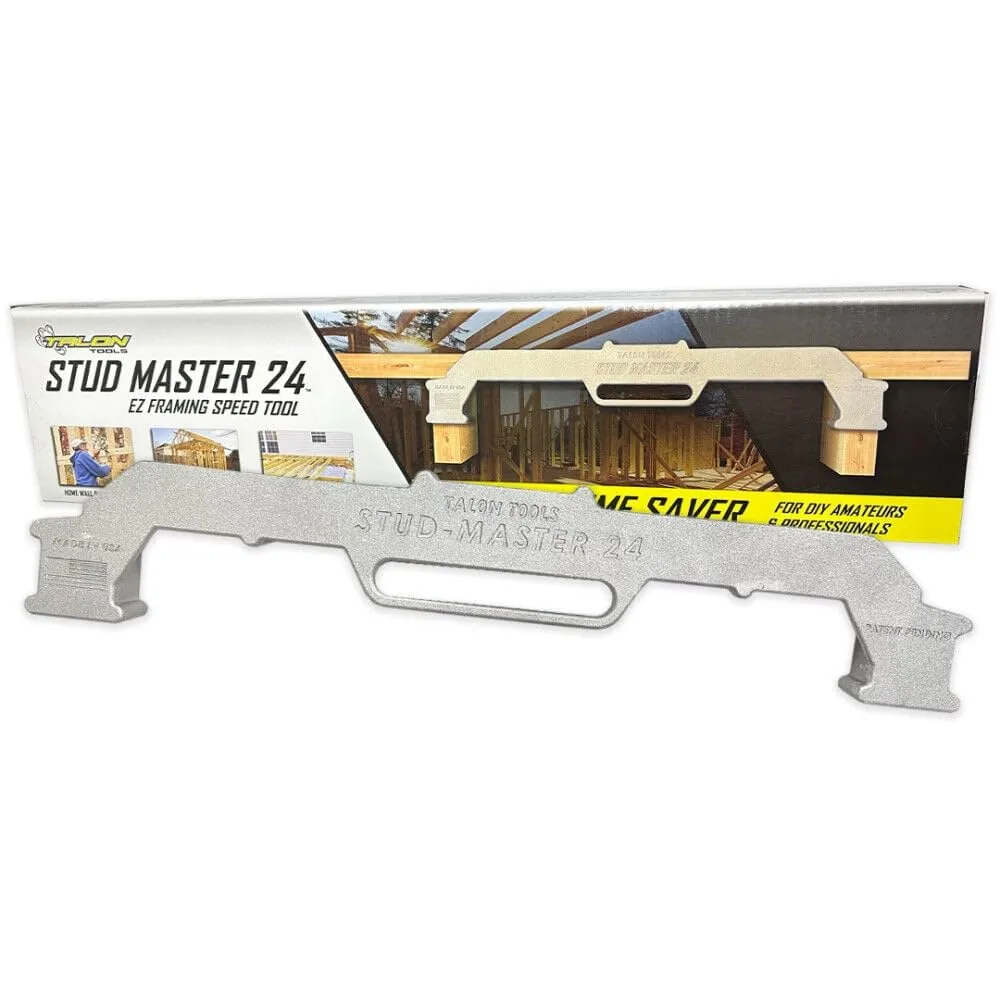 Stud Master 24-MADE IN USA- PATENT PENDING-Inch On-Center Stud Layout Tool - Precision Wall Stud Framing Tool