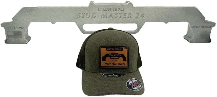 Stud Master 24-MADE IN USA- PATENT PENDING-Inch On-Center Stud Layout Tool - Precision Wall Stud Framing Tool