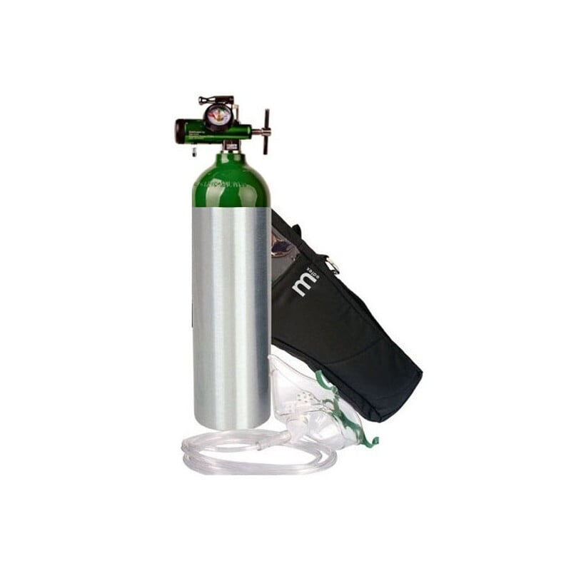 Tanque Oxígeno 170 Litros Portátil con Maleta Tanque Oxígeno 170 Litros Portátil con Maleta