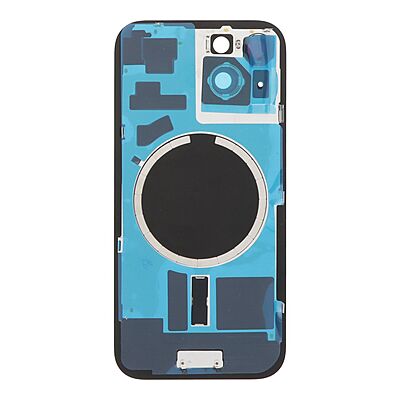 Tapa Trasera con Iman MagSafe y Lente de Cámara para iPhone 15 Negro Tapa Trasera con Iman MagSafe y Lente de Cámara para iPhone 15 Negro