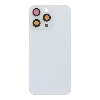 Tapa Trasera con Iman MagSafe y Lente de Cámara para iPhone 15 pro max Titanio Blanco
