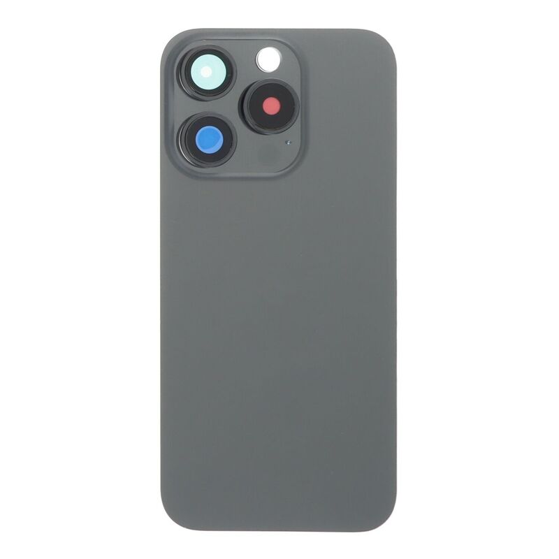 Tapa Trasera con Iman MagSafe y Lente de Cámara para iPhone 15 Pro Titanio Negro Tapa Trasera con Iman MagSafe y Lente de Cámara para iPhone 15 Pro Titanio Negro